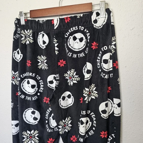 Nightmare Before Christmas Jack‎ Skellington Jogger Pajama Fleece Pant Size M - Picture 6 of 9